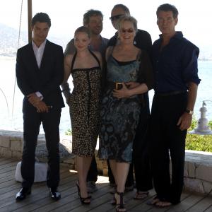 Pierce Brosnan Colin Firth Meryl Streep Dominic Cooper and Amanda Seyfried at event of Mamma Mia! 2008