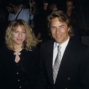 Barbra Streisand and Don Johnson