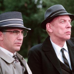Still of Kevin Costner and Donald Sutherland in JFK 1991