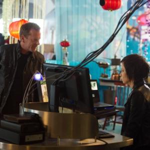 Still of Kiefer Sutherland and Mary Lynn Rajskub in 24 Live Another Day 2014