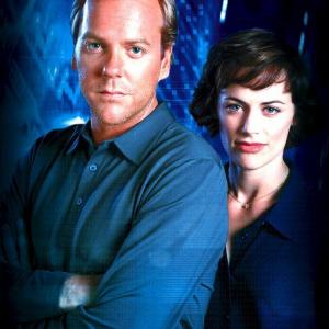 Kiefer Sutherland and Sarah Clarke in 24 2001