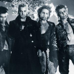 Still of Kiefer Sutherland Brooke McCarter Alex Winter and Billy Wirth in The Lost Boys 1987
