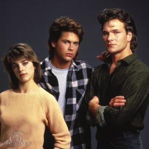 Still of Rob Lowe Patrick Swayze and Cynthia Gibb in Youngblood 1986