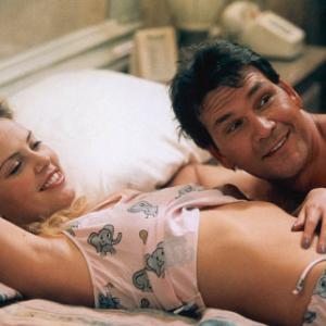 Still of Charlize Theron and Patrick Swayze in Waking Up in Reno 2002