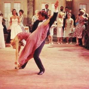 Still of Patrick Swayze and Cynthia Rhodes in Dirty Dancing 1987