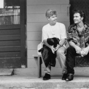 Still of Patrick Swayze and Darrell Roodt in Father Hood 1993