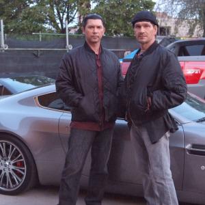Still of Patrick Swayze and Lou Diamond Phillips in The Beast 2009