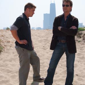 Still of Patrick Swayze and Travis Fimmel in The Beast (2009)