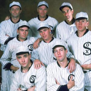 Still of John Cusack Charlie Sheen David Strathairn DB Sweeney Jace Alexander Don Harvey James Read and Michael Rooker in Eight Men Out 1988