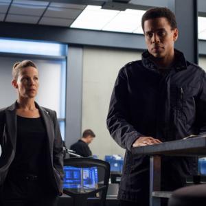 Still of Lili Taylor and Michael Ealy in Almost Human (2013)