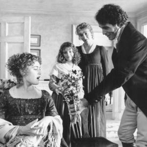Still of Emma Thompson, Kate Winslet and Greg Wise in Sense and Sensibility (1995)