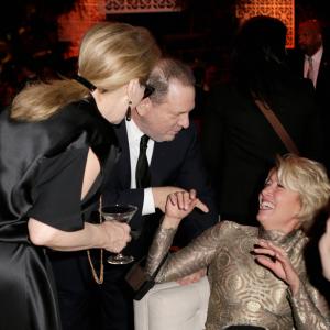 Meryl Streep Emma Thompson and Harvey Weinstein