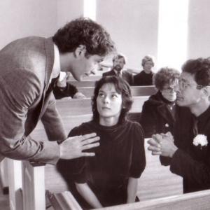 Still of Jeff Goldblum Kevin Kline and Meg Tilly in The Big Chill 1983
