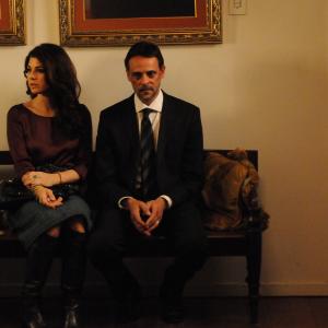 Still of Marisa Tomei and Alexander Siddig in Inescapable (2012)