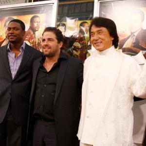 Jackie Chan Chris Tucker and Brett Ratner at event of Rush Hour 3 2007