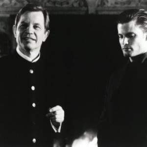 Still of Casper Van Dien and Michael York in The Omega Code (1999)