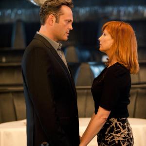 Still of Vince Vaughn and Kelly Reilly in True Detective 2014