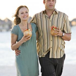 Still of Vince Vaughn and Malin Akerman in Couples Retreat 2009