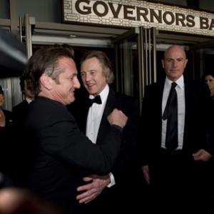 Sean Penn and Christopher Walken outside the Governors Ball at the 81st Annual Academy Awards from the Kodak Theatre in Hollywood CA Sunday February 22 2009