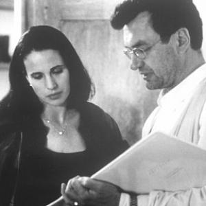 Andie MacDowell and Wim Wenders in The End of Violence (1997)