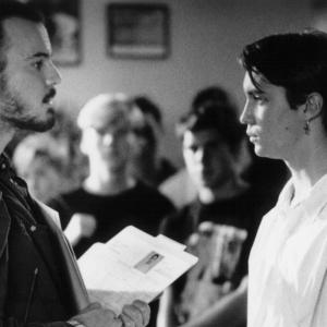 Still of Wil Wheaton and Andrew Divoff in Toy Soldiers 1991