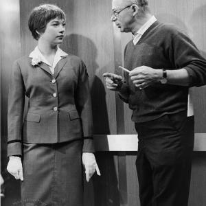 Shirley MacLaine and Billy Wilder in The Apartment 1960