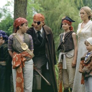 Still of Johnny Depp Kate Winslet and Freddie Highmore in Finding Neverland 2004
