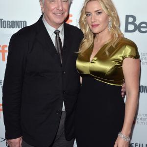 Alan Rickman and Kate Winslet at event of A Little Chaos (2014)
