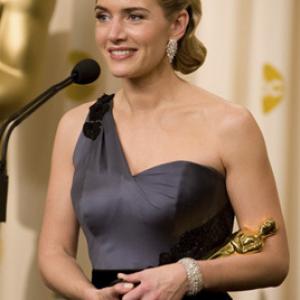 In the category Performance by an actress in a leading role for her role in The Reader The Weinstein Company actress Kate Winslet poses with her Oscar for the press The 81st Annual Academy Awards Awards is broadcast live on the ABC Television Network from the Kodak Theatre in Hollywood CA Sunday February 22 2009