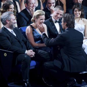 Host Hugh Jackman (right) with Oscar® nominee Kate Winslet during the live ABC Telecast of the 81st Annual Academy Awards® from the Kodak Theatre, in Hollywood, CA Sunday, February 22, 2009.