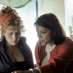 Still of Reese Witherspoon and Mira Nair in Vanity Fair 2004