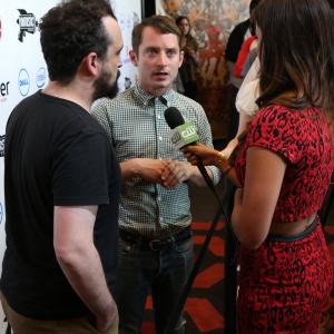 Elijah Wood and Nacho Vigalondo at event of Open Windows 2014