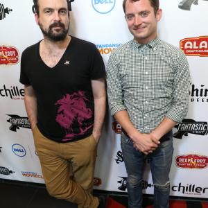 Elijah Wood and Nacho Vigalondo at event of Open Windows 2014