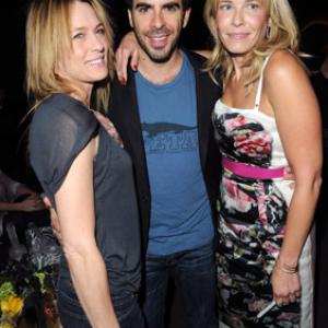 Robin Wright Eli Roth and Chelsea Handler