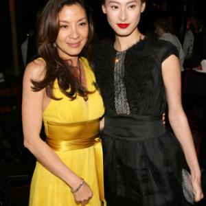 Michelle Yeoh and Isabella Leong at event of The Mummy Tomb of the Dragon Emperor 2008