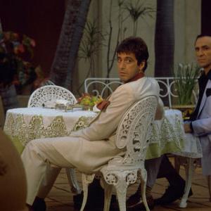 Still of Al Pacino and F Murray Abraham in Scarface 1983