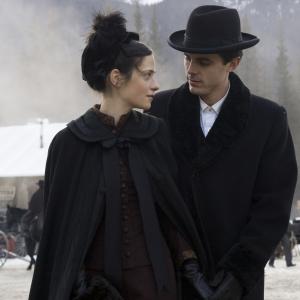 Still of Casey Affleck and Zooey Deschanel in The Assassination of Jesse James by the Coward Robert Ford 2007