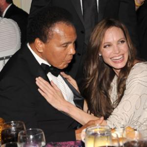 Muhammad Ali and Angelina Jolie