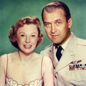 Still of James Stewart and June Allyson in The Glenn Miller Story (1954)