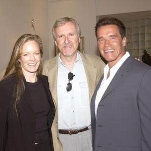 James Cameron, Arnold Schwarzenegger and Suzy Amis