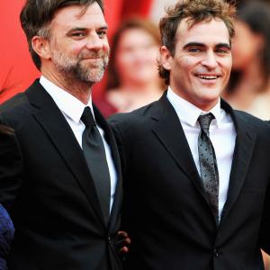Paul Thomas Anderson and Joaquin Phoenix at event of The Master (2012)