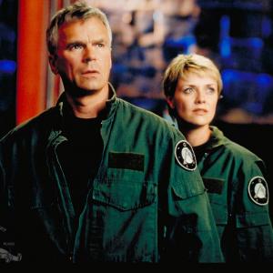 Still of Richard Dean Anderson and Amanda Tapping in Stargate SG1 1997