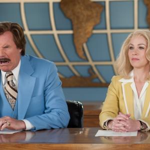 Still of Christina Applegate and Will Ferrell in Anchorman 2: The Legend Continues (2013)