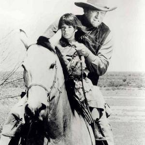 Dawn Lyn with James Arness in an episode of 