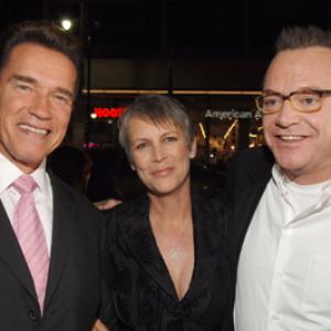 Jamie Lee Curtis Arnold Schwarzenegger and Tom Arnold at event of The Kid amp I 2005