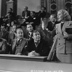 Jean Arthur, Frank Capra and Thomas Mitchell in Mr. Smith Goes to Washington (1939)