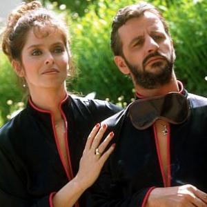 Ringo Starr and wife Barbara Bach sport matching pajamas