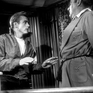 James Dean and Jim Backus in Rebel Without A Cause 1955 Warner  MPTV