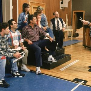 Still of Parker Posey Bob Balaban Christopher Guest Catherine OHara Eugene Levy and Fred Willard in Waiting for Guffman 1996