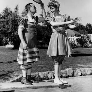 Lucille Ball & Buster Keaton At Ball home